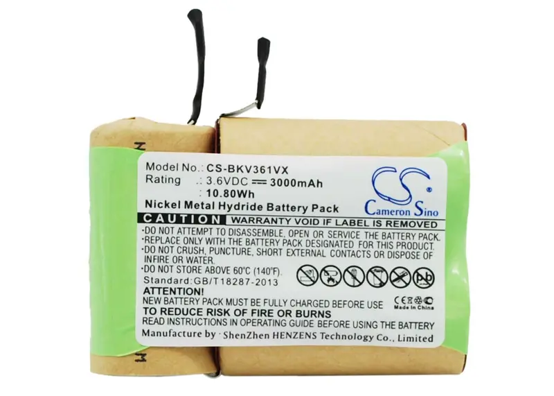 3.6V 3000Mah Ni-Mh Vacuum Cleaner Battery For Black & Decker V3600, V3603, And V3610 Models (10.80Wh) 1