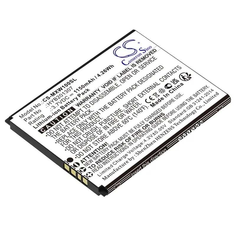 3.7V 1150Mah Li-Ion Replacement Smartphone Battery For Umx Budget Mobile (Hyb201307, Mxw1) – 4.26Wh 1