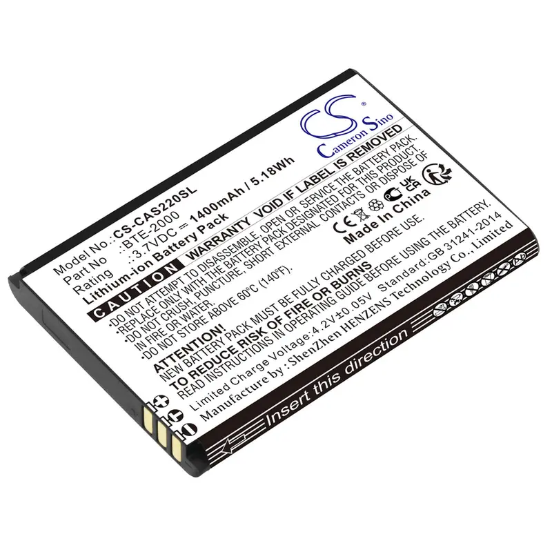 3.7V 1400Mah Rugged Smartphone Battery – Compatible With Caterpillar Cat Bte-2000, S22 & S22 Flip 1