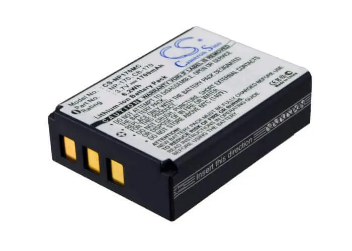 3.7V 1700Mah Rechargeable Camera Battery For Ordro Hdv-D325, Hdv-D370, Speed, And Hd230Z Camcorders (6.29Wh) 1