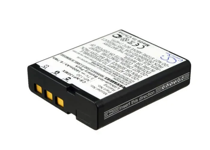 3.7V 1800Mah Li-Ion Camera Battery For Casio Exilim (Np-130, Ex-Fc300S, Ex-H30) – 6.66Wh 1