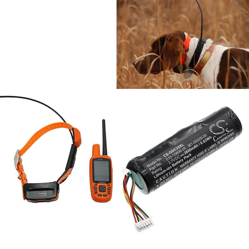 3.7V 2600Mah Li-Ion Battery For Garmin Astro 220/320 Dog Collars (010-10806-00) 1