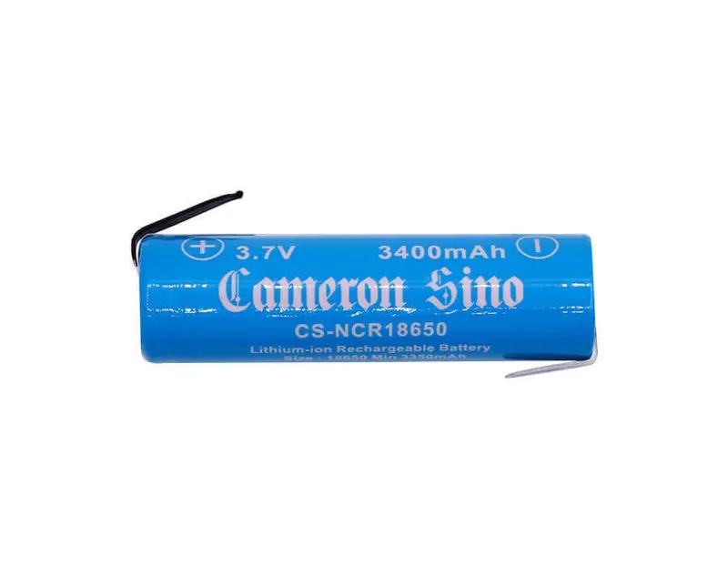 3.7V 3400Mah 18650 Lithium-Ion Cell For Diy Battery Packs – Includes Reverse Solder Tabs 1