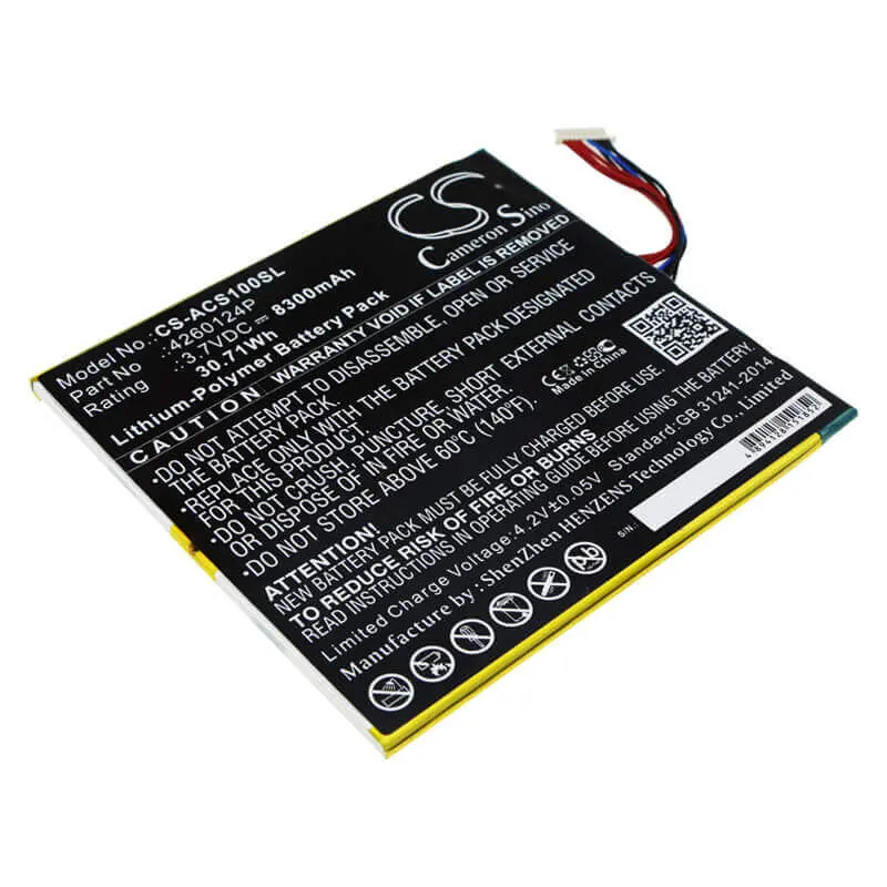 3.7V 8300Mah Replacement Laptop Battery For Acer Aspire N15P2, One 10 S1002 & Switch 10 1