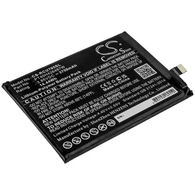 3.85V 3750Mah Lithium-Polymer Smartphone Battery For Cricket And At&T Radiant Max U705Aa (Pt40H426487W) 1