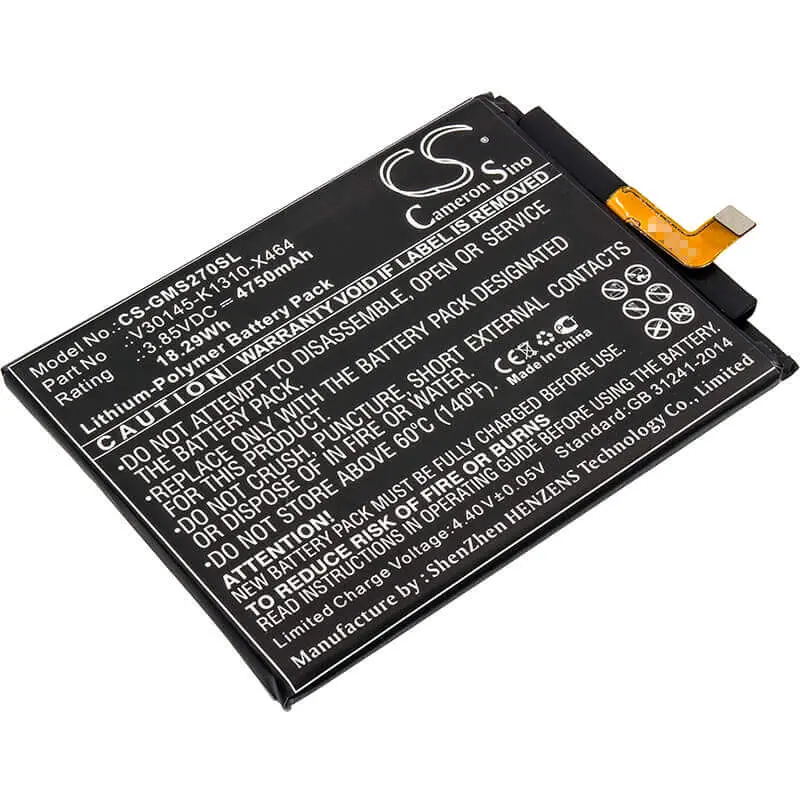 3.85V 4750Mah Li-Polymer Smartphone Battery For Gigaset Gs270 (V30145-K1310-X464) – 18.29Wh 1