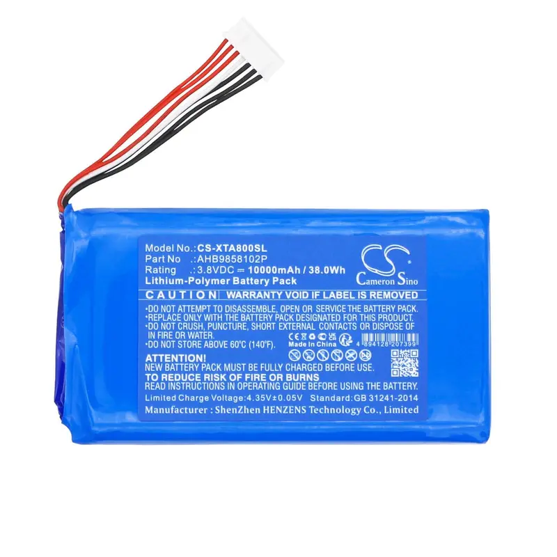 3.8V 10000Mah Li-Polymer Diagnostic Scanner Battery For Xtool A80 Pro, A80 H6 – Full-System Automotive Scan Tool – 38.0Wh 1