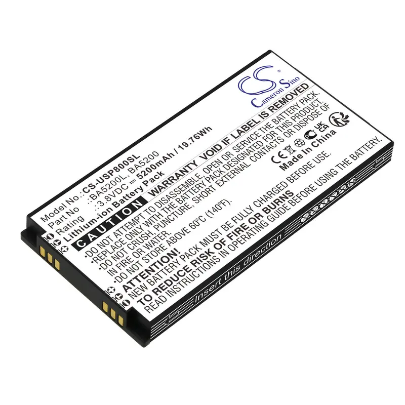 3.8V Li-Ion 5200Mah Unistrong Gps Device Battery (Ba5200, P8Ii E) 1