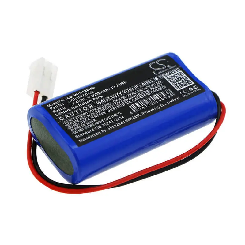 7.4V 2600Mah Dual-Cell Lithium-Ion Medical Battery For Mindray Devices (Benefusion Vp3, Sk-801 Ex) 1
