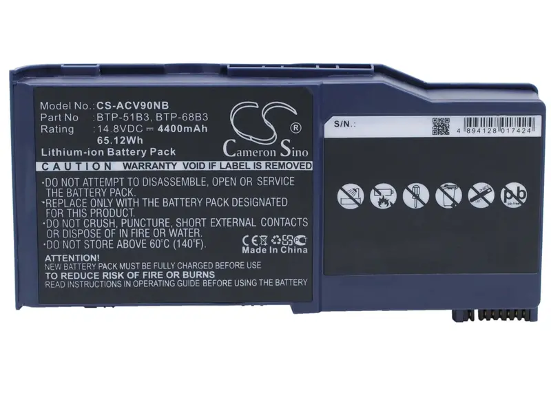 Acer Wistron Aj-V90 Laptop Battery – 14.8V, 4400Mah, 65.12Wh 1