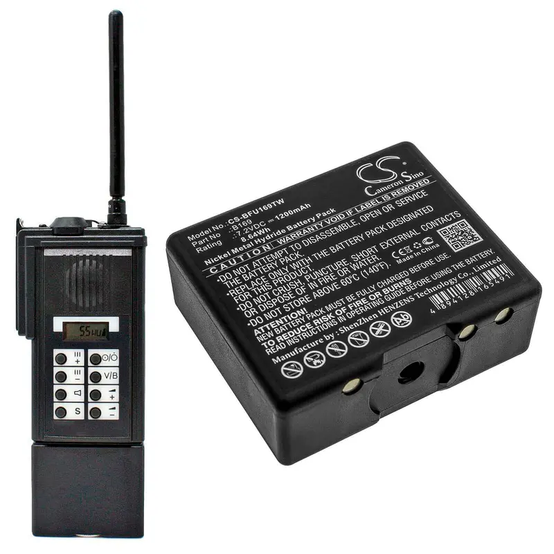 Aeg/Bosch Two-Way Radio Battery – 7.2V Ni-Mh, 1200Mah, 8.64Wh, Compatible With B169, Teleport K 1