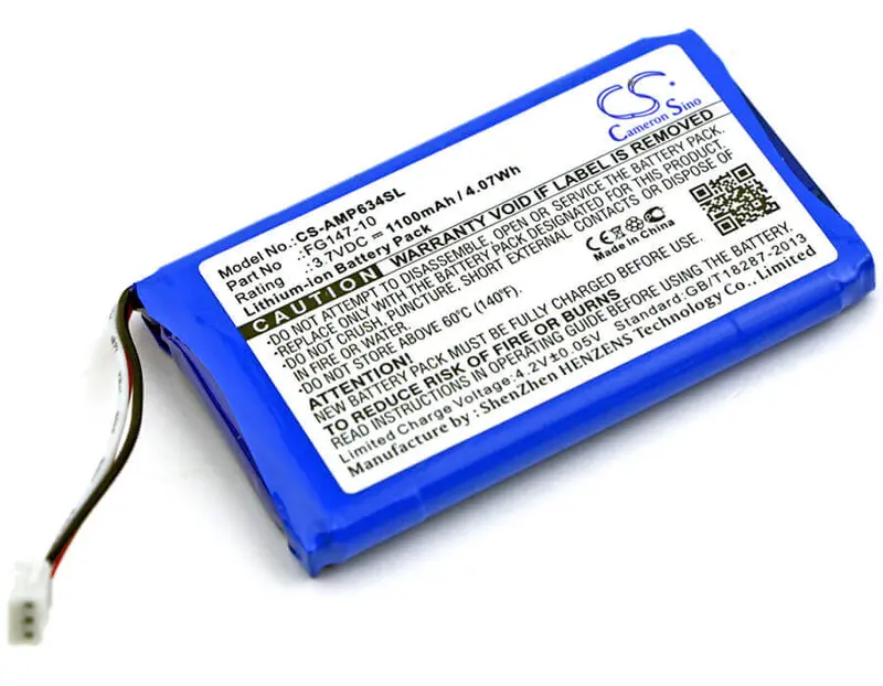 Amx & Mio Modero Remote Control Battery – 3.7V, 1100Mah Li-Ion (4.07Wh) For Fg148-04, R-4, And Modero Remotes 1