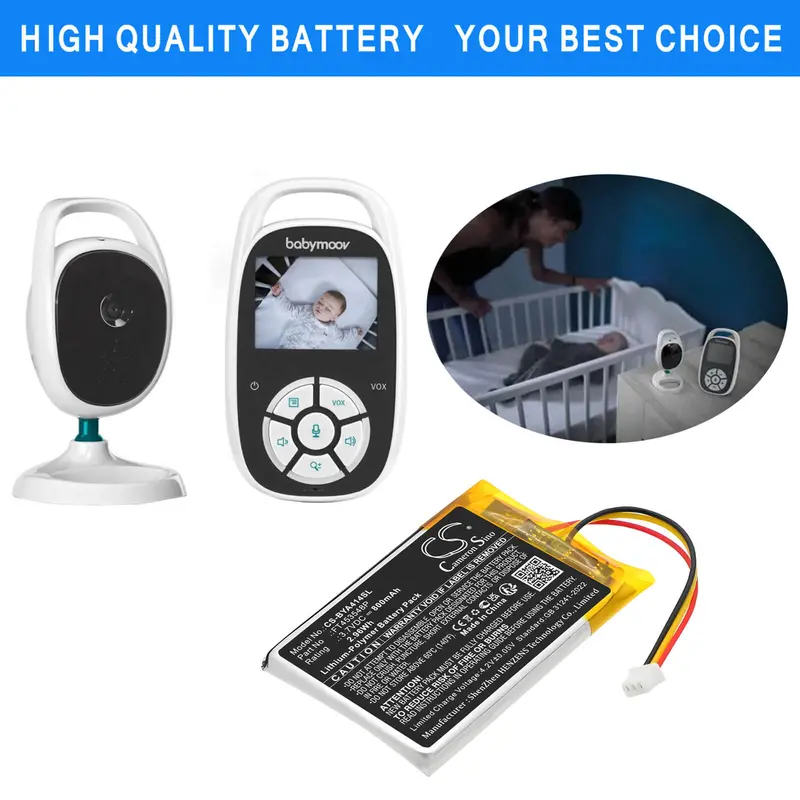 Babymoov Babyphone Battery – 3.7V, 800Mah Li-Polymer (2.96Wh) 1
