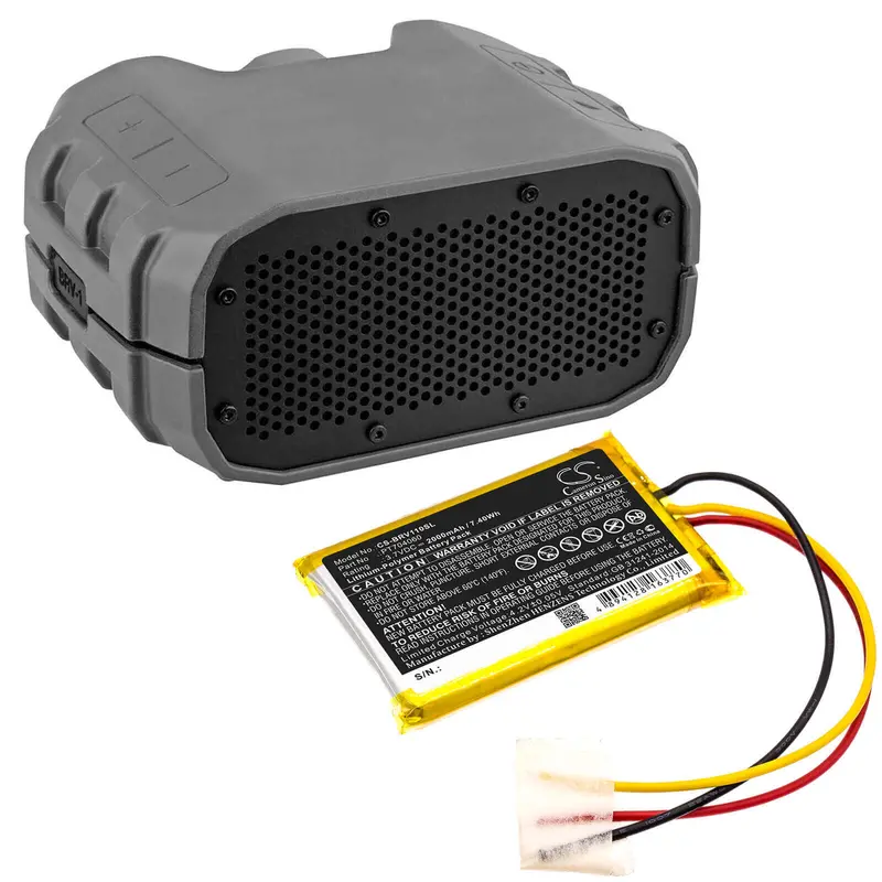 Braven Portable Speaker Battery – 3.7V 2000Mah Li-Polymer For Brv-1S & Brv-1S Ultra Rugged (7.40Wh) 1
