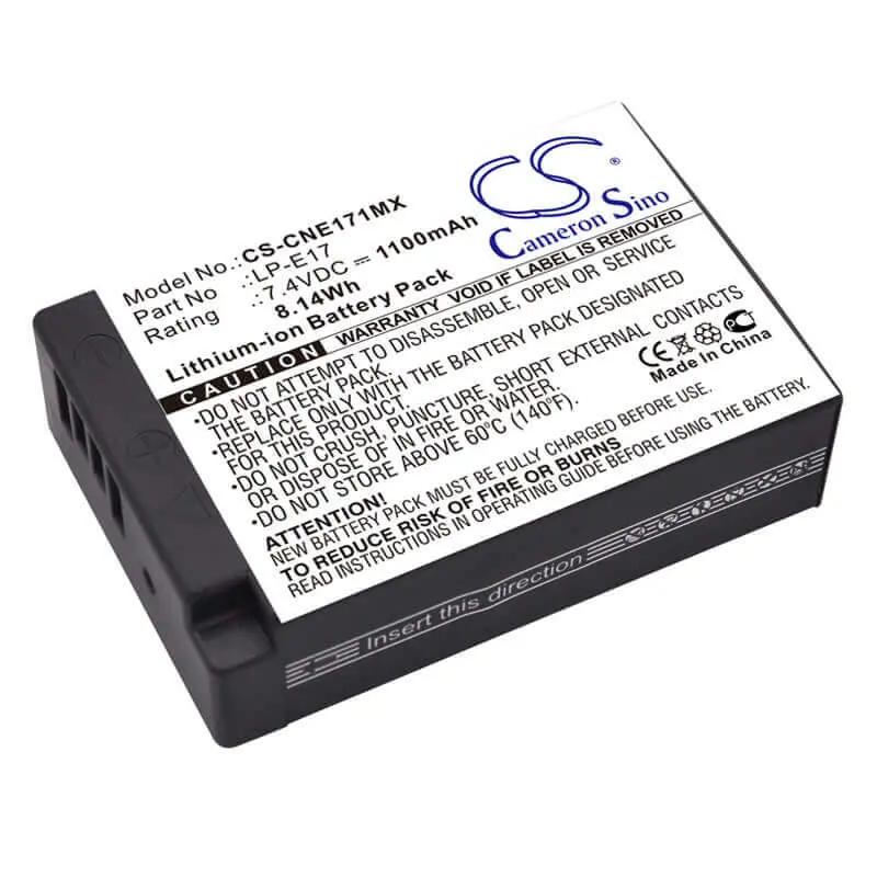 Canon Eos 200D/750D/760D Camera Battery – 7.4V, 1100Mah, 8.14Wh 1