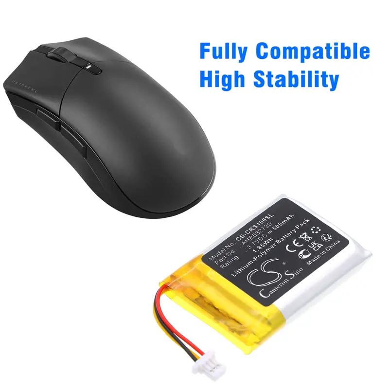 Corsair Sabre Wireless Gaming Mouse Battery – 3.7V 500Mah Li-Polymer (1.85Wh), Model Ahb682730 1
