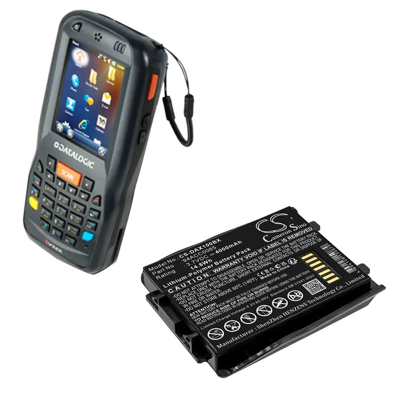 Datalogic Barcode Scanner Battery – 3.7V 4000Mah Li-Polymer For 50-Btec & Lynx Devices (14.8Wh) 1