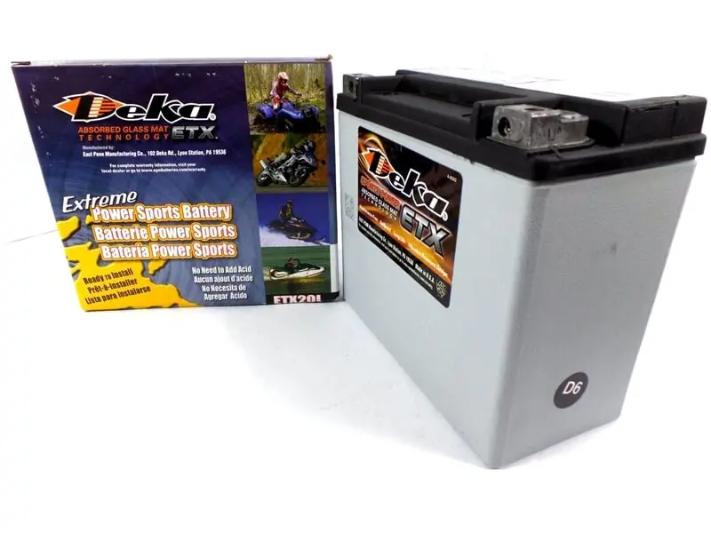 Deka Agm Motorcycle Battery – Etx14, 12V, 220 Cca, Maintenance-Free Sealed Lead-Acid 1