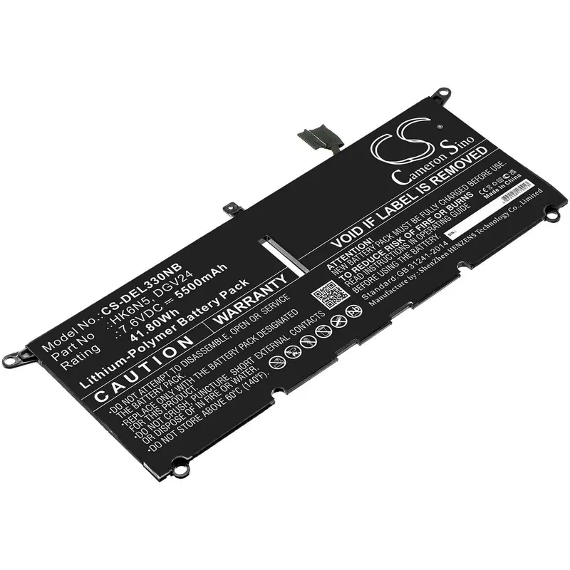 Dell Inspiron 13-5390 Laptop Battery: 7.6V 5500Mah Li-Ion (5390, D1305L, 41.8Wh) 1