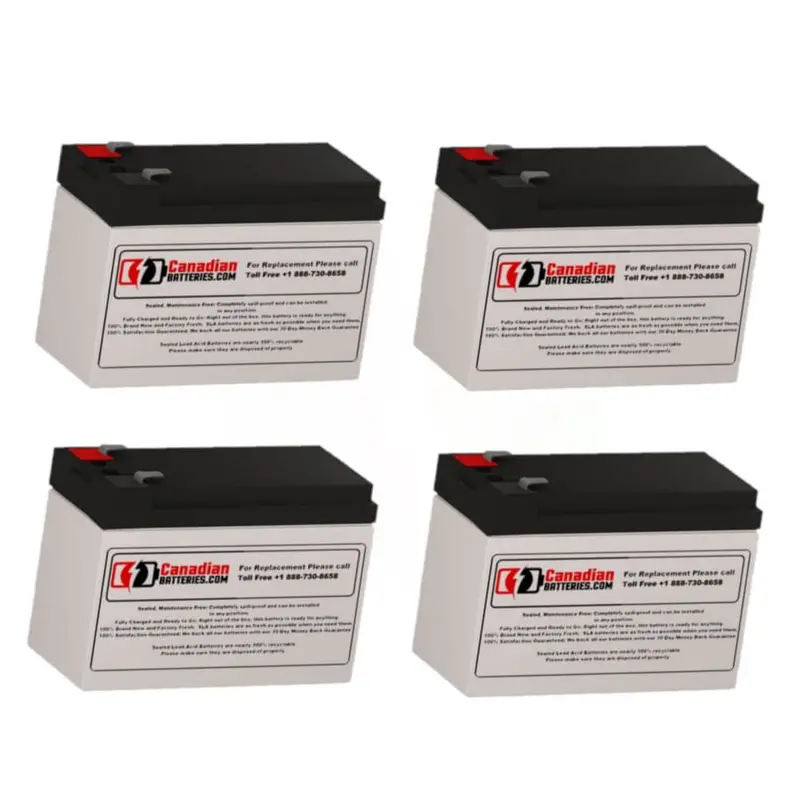 Four 12V 7Ah Ups Batteries For Alpha Technologies Nexsys 1250E (017-127-Xx) – 84Wh Total 1