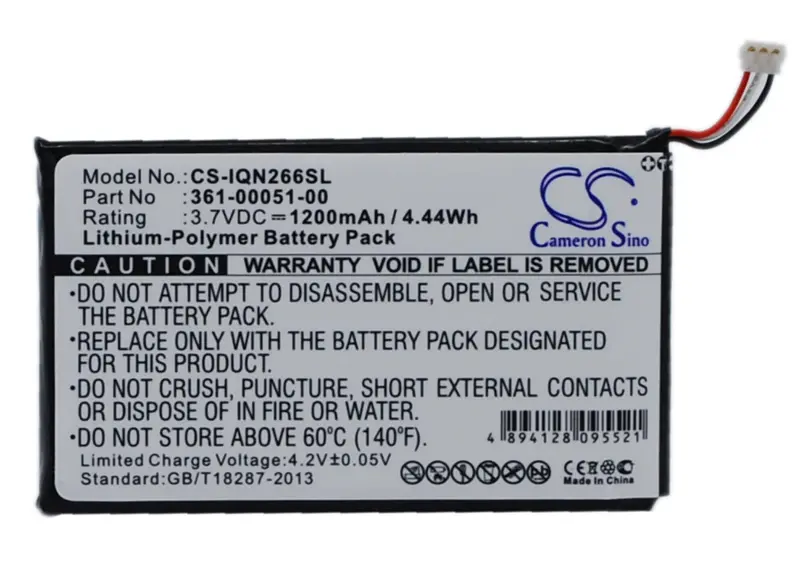 Garmin Nuvi 2595Lm Battery – 3.7V 1200Mah Li-Polymer (361-00051-00, 4.44Wh) 1