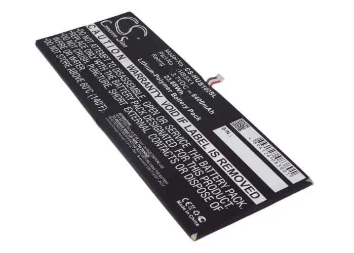 Huawei Mediapad 10 Link Battery – 3.7V 6400Mah Li-Polymer (Hb3X1, S10-201W, 23.68Wh) 1
