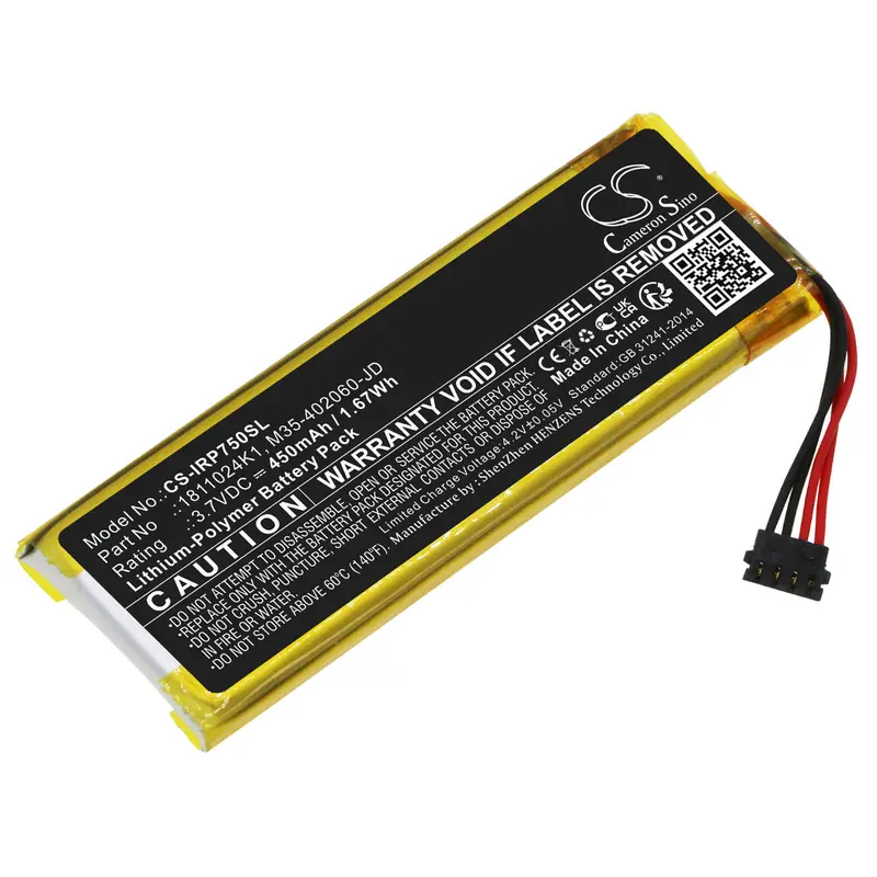 Ingenico Payment Terminal Battery – 3.7V Li-Polymer, 450Mah (1.67Wh) For Roam Rp750X, 1811024K1 1