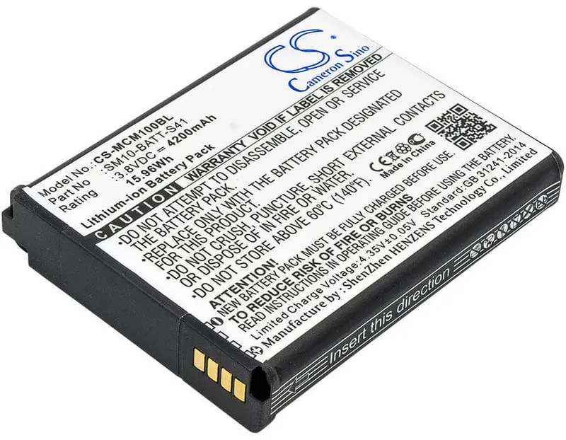 M3 Mobile & Sm10 Barcode Scanner Battery – 3.8V, 4200Mah Li-Ion (15.96Wh) For Sm10Lte Devices 1