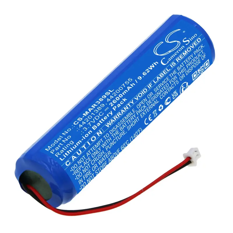Mares & Genius Air Gps Device Battery: 3.7V Li-Ion, 2600Mah, 9.62Wh 1