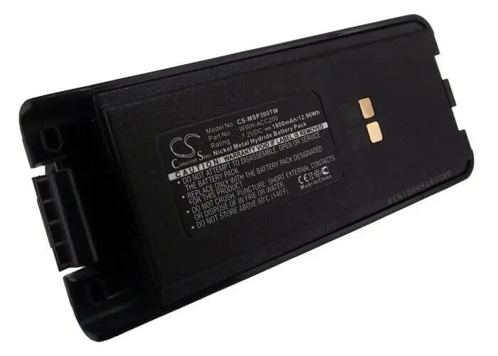 Maxon Sp300/Sp310 Two-Way Radio Battery – 7.2V 1800Mah Ni-Mh (12.96Wh, Wwh-Acc200 Compatible) 1