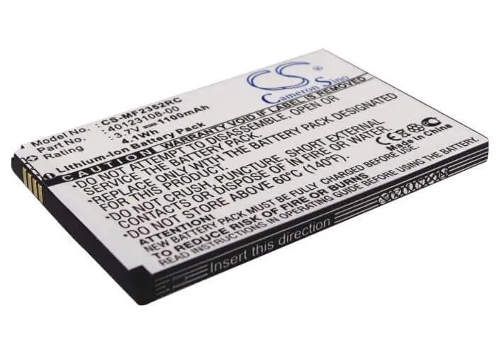 Mobile Hotspot Battery – 3.7V 1100Mah Li-Ion (4.07Wh) For Bell, Vodafone, Rogers, Novatel Mifi 2372 (3-1826108-2) 1
