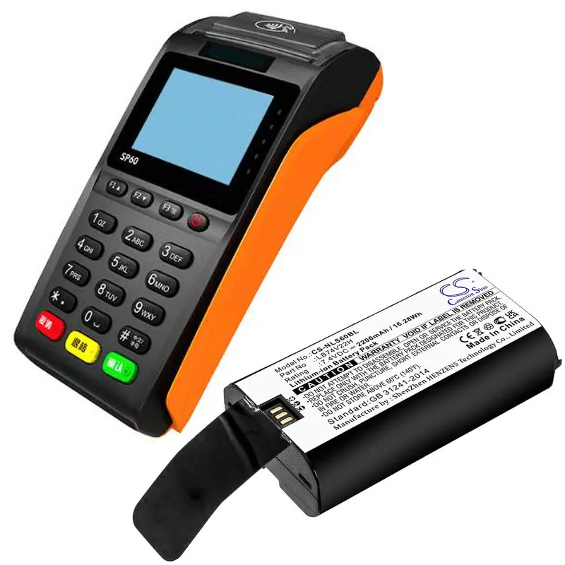Newland Lb74V22H / Sp60 / Spg7 Payment Terminal Battery – 7.4V 2200Mah Li-Ion 1