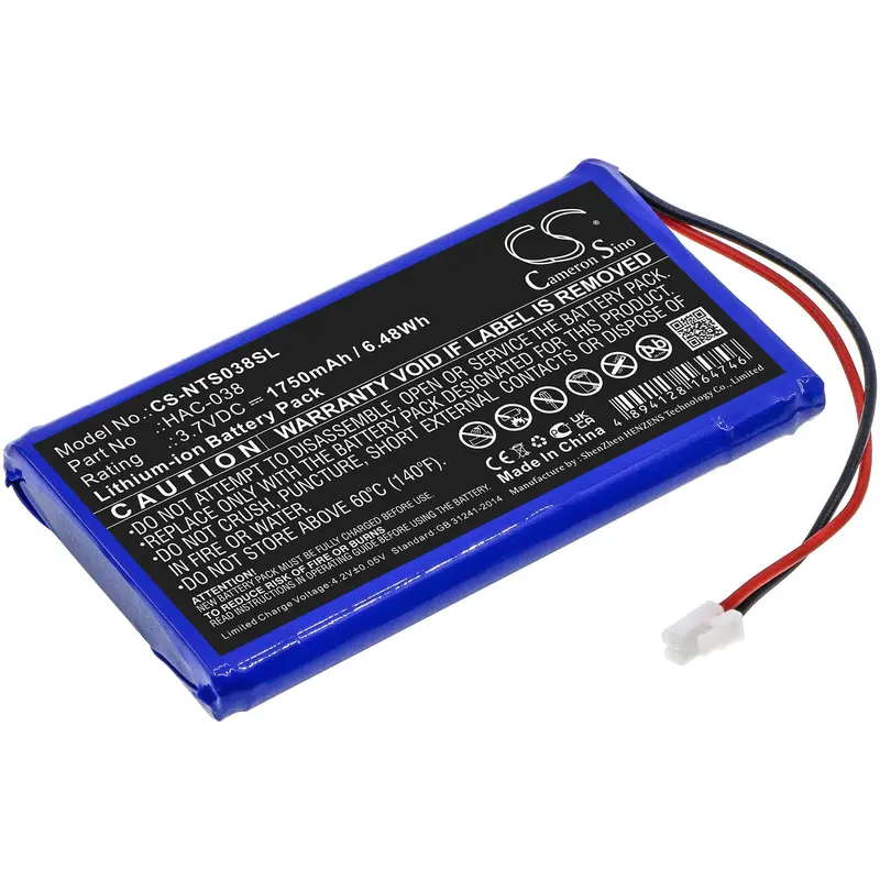 Nintendo Mario Kart Live Game Console Battery – 3.7V Li-Ion, 1750Mah (6.48Wh), Model Hac-038 1
