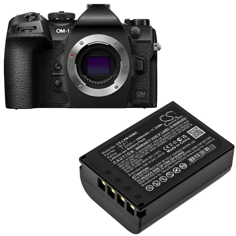 Olympus Blx-1 Camera Battery – 7.2V Li-Ion, 1600Mah (11.52Wh), For Om System Om-1 Mirrorless 1