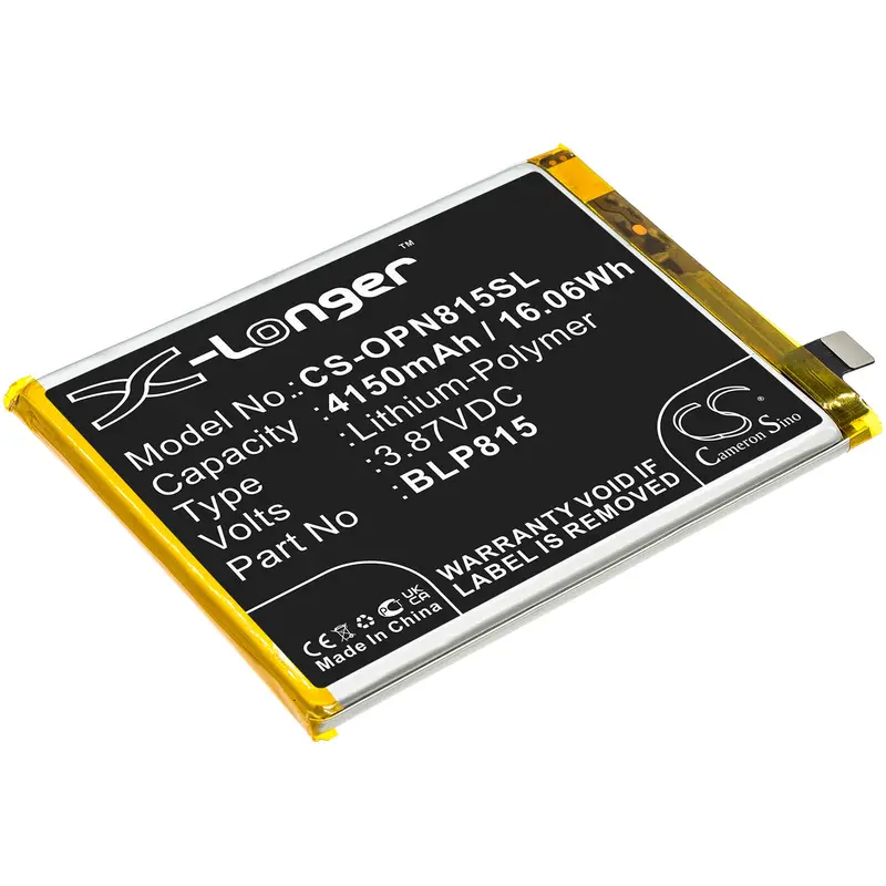 Oneplus Smartphone Battery – 3.87V Li-Polymer, 4150Mah, 16.06Wh (Blp815, Be2025/Be2026) 1
