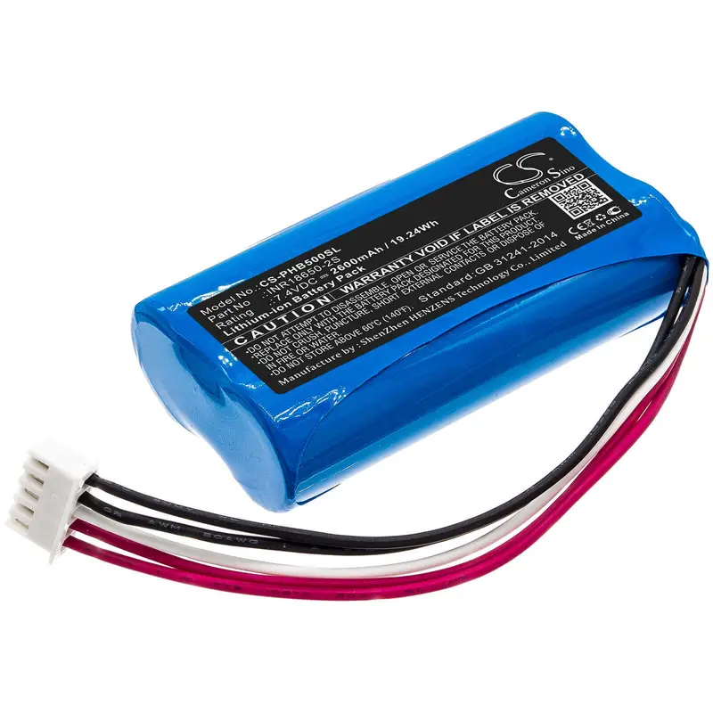 Philips Sb500M Portable Speaker Battery – 7.4V 2600Mah Li-Ion (19.24Wh), Sb500M/00 Compatible 1