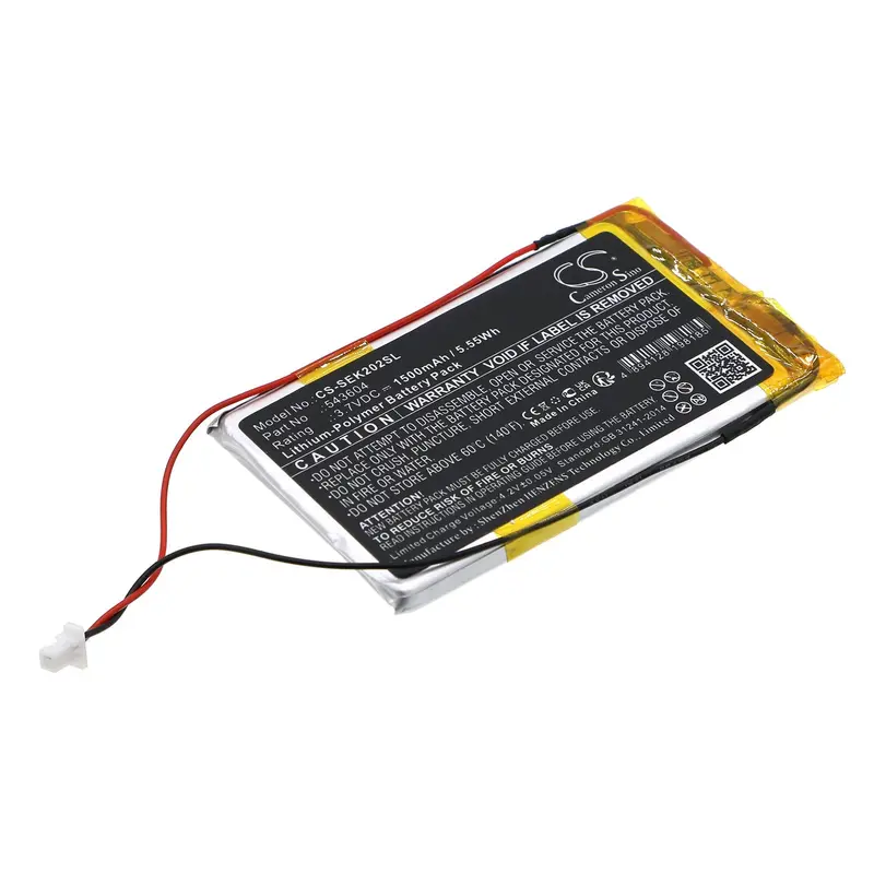 Sennheiser Ek 2020-D-Ii Receiver Battery – 3.7V 1500Mah Li-Polymer (5.55Wh) 1