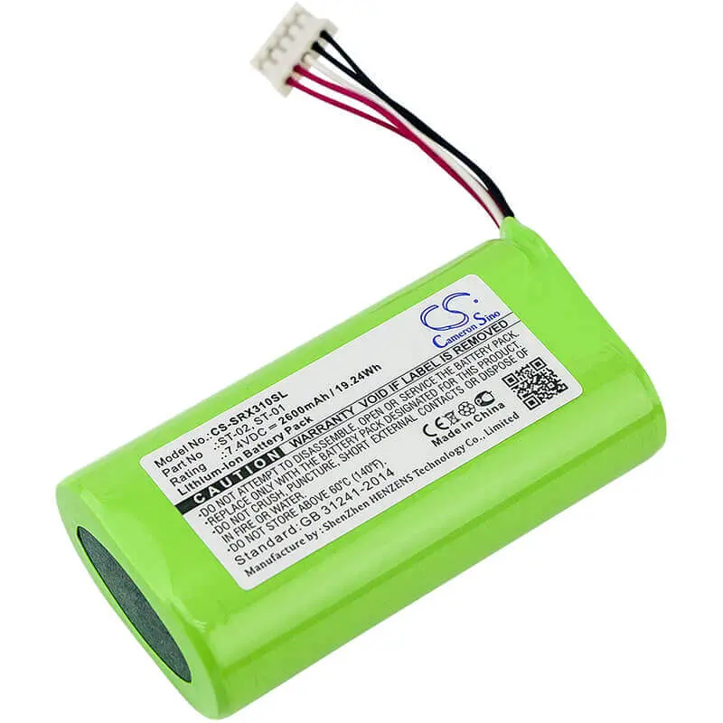 Sony Srs-X3/Srs-Xb2 Speaker Battery – 7.4V, 2600Mah, 19.24Wh 1