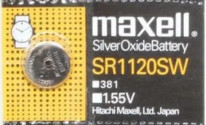 Sr1120Sw Silver Oxide Button Cell – 1.55V, 381 Equivalent 1