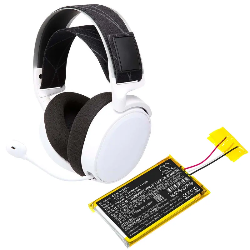 Steelseries Arctis Headset Battery – 3.7V 1200Mah Li-Polymer (4.44Wh), Aec503759 For Arctis 1 & 3 1
