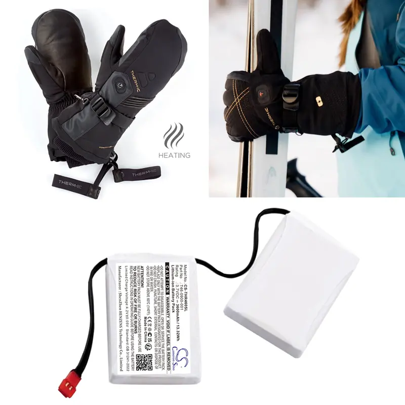 Therm-Ic Heated Gloves Battery – 3.7V Li-Ion 3600Mah (13.32Wh) For Heated Apparel 1