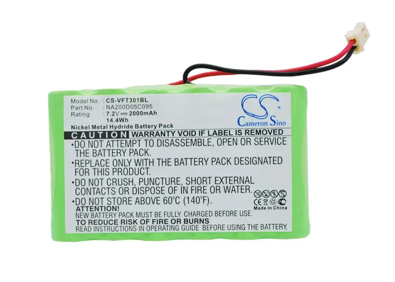 Verifone Na200D05C095 Payment Terminal Battery – 7.2V 2000Mah Ni-Mh (14.4Wh) 1