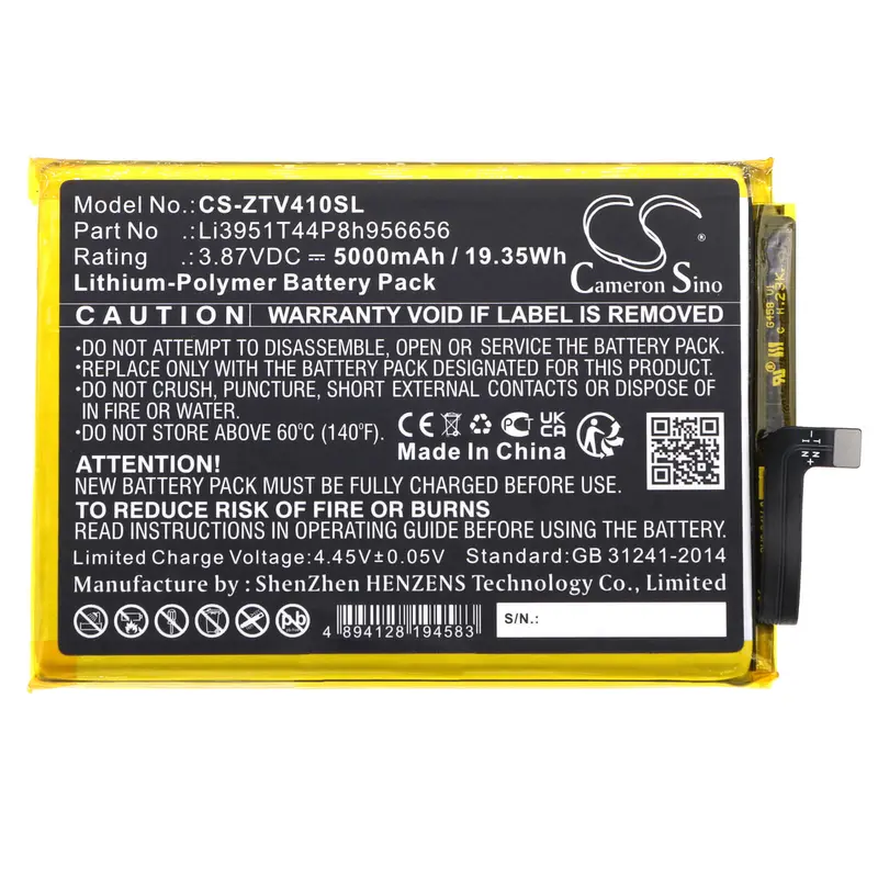 Zte Blade V40 & Model 8045 Replacement Battery – 3.87V 5000Mah Li-Polymer 1