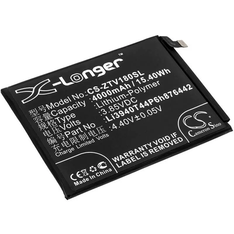 Zte Nubia Smartphone Battery – 3.85V, 4000Mah Li-Polymer (15.4Wh) For Nx612, Nx612J, Li3940T44P6H876442 1